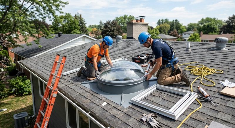 Dome Skylight Installation in Columbia, MO
