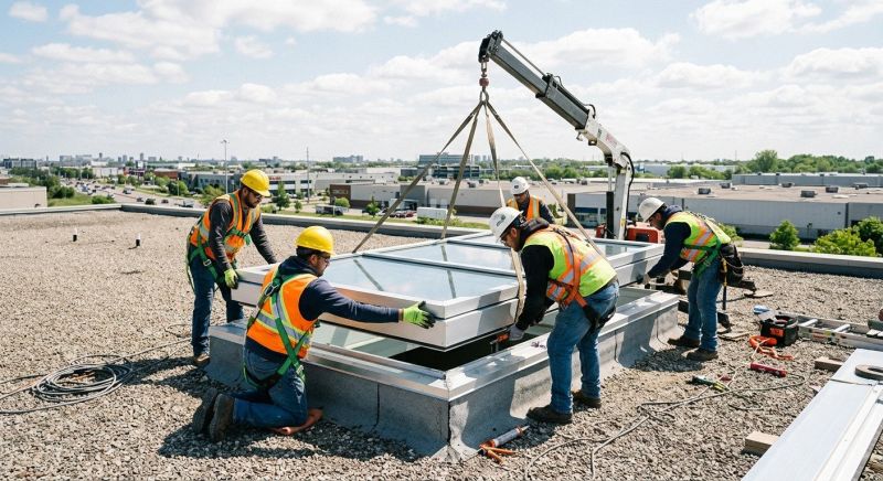 Commercial Skylight Renovation in Gig Harbor, WA